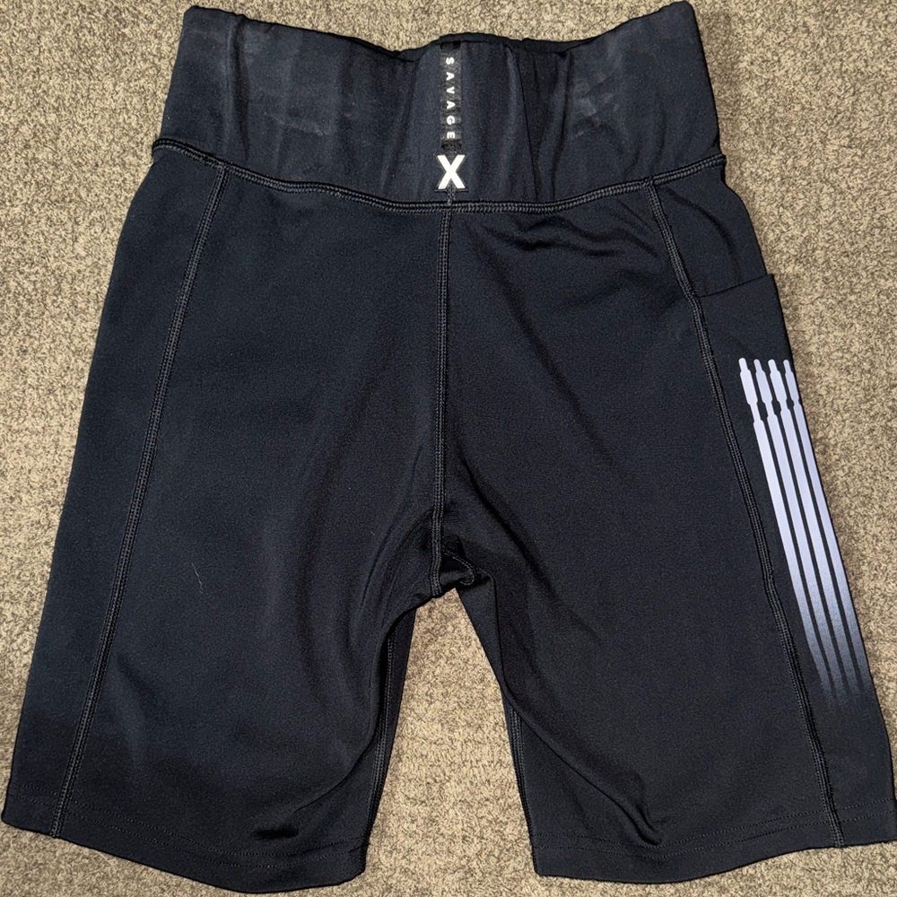 Savage X Fenty Midnight Black Bike Shorts